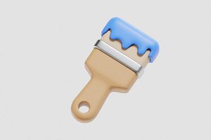 Wall paint brush