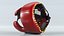Kask treningowy bokserski czerwony Generic
