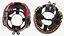 Kask treningowy bokserski czerwony Generic