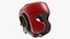 Kask treningowy bokserski czerwony Generic