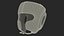Kask treningowy bokserski czerwony Generic
