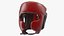Kask treningowy bokserski czerwony Generic