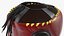 Kask treningowy bokserski czerwony Generic