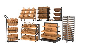 3D Bakery Display Collection
