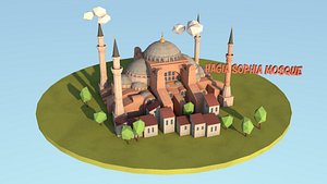 hagia sophia mosque istanbul 3D model