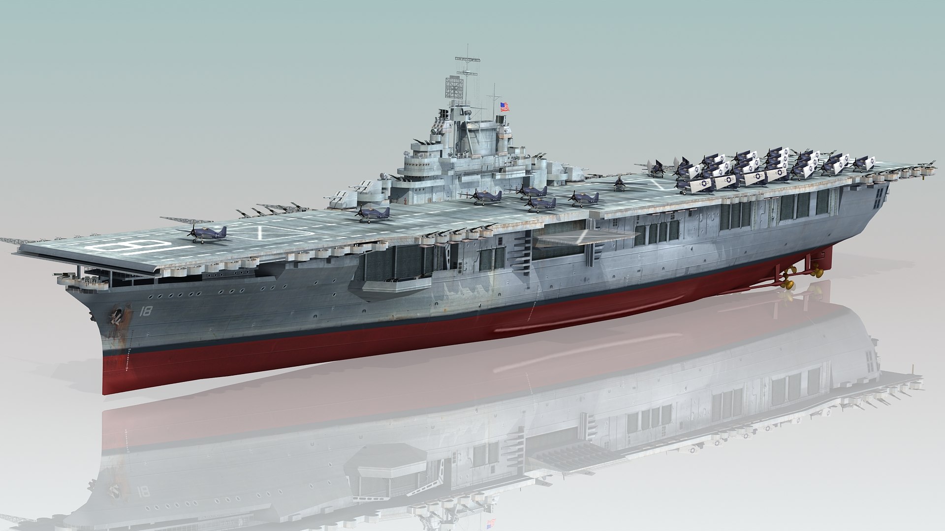 Uss Wasp Cv-18 Cv Model - TurboSquid 1493086