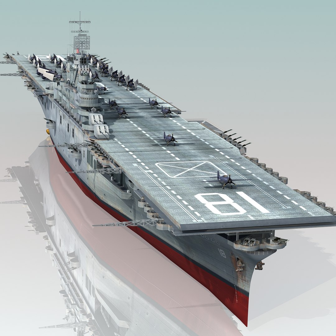 Uss wasp cv-18 cv model - TurboSquid 1493086