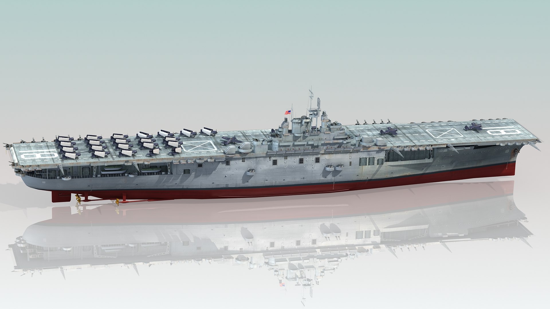 Uss Wasp Cv-18 Cv Model - TurboSquid 1493086