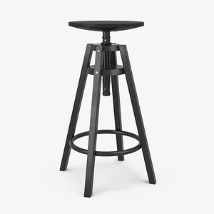 3d model ikea dalfred bar stool