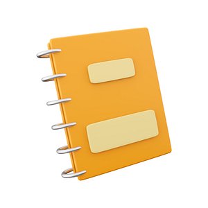 3D 3d  notebook icon