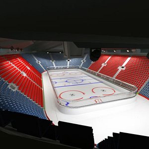ice hockey arena 3d model