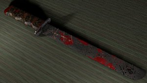 big bloody machete 3D model