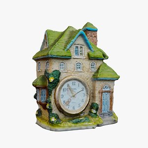 Scanned Clock House Decoration 3D model