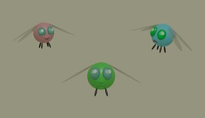 Parasprite 3D model