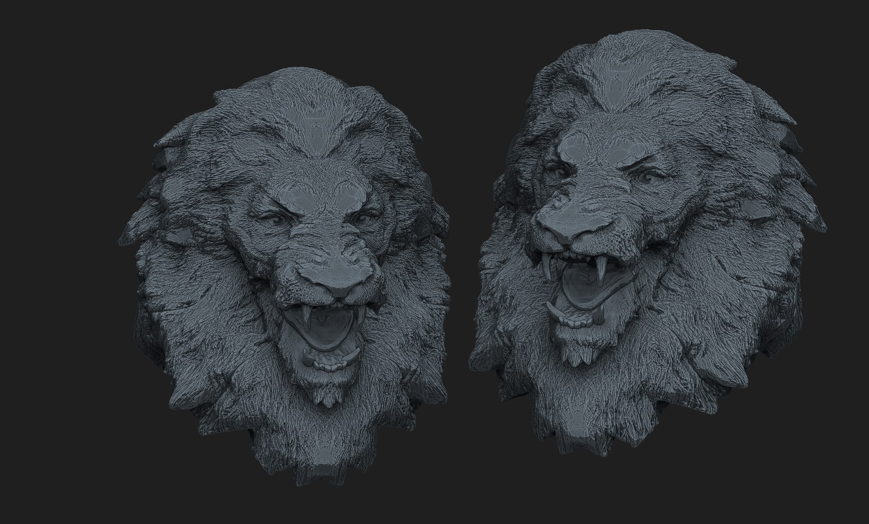 Lion Head 3D Model - TurboSquid 2139711