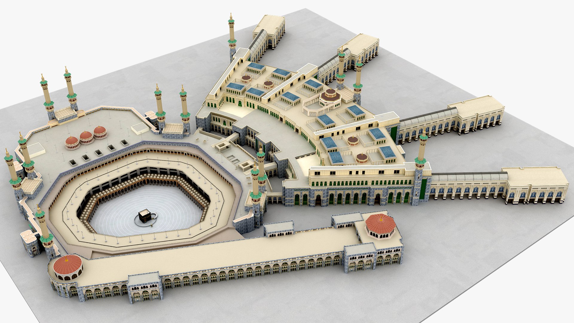 Masjid Al-Haram Makkah 3D Model - TurboSquid 2303241