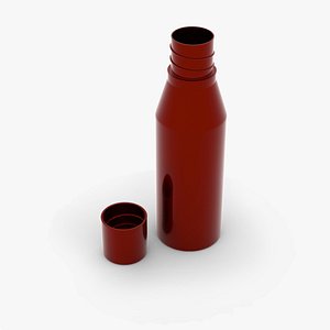 Red Water Bottle Model WB2 3D model