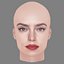Cabeza de Daisy Ridley - Sin pelo - Cabeza de baja poli para juego