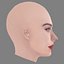 Cabeza de Daisy Ridley - Sin pelo - Cabeza de baja poli para juego