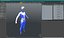 Traje de captura de movimiento azul