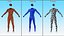 Traje de captura de movimiento azul