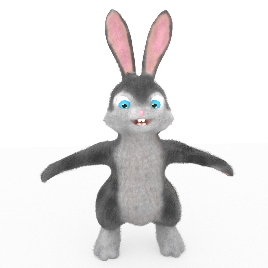 Cartoon Rabbit 3D Model - TurboSquid 1173695