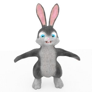 cartoon rabbit 3D model