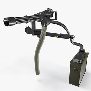 3D Machine Gun M134 model