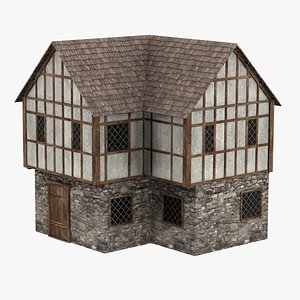 3d model medieval house