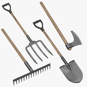 Farm Equipment Tools 3D
