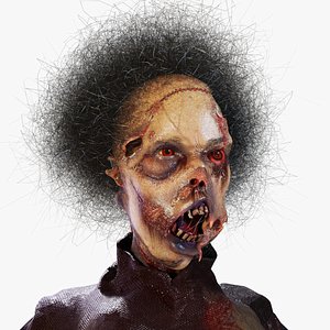 Mutation Female Zombie 3D model