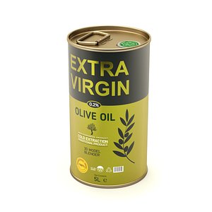 Olive Oil Can 5L (round)