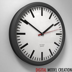 3d model wall clock
