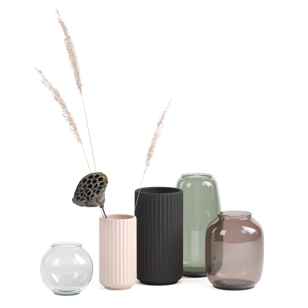 Set Vases 15 3D Model - TurboSquid 1542619