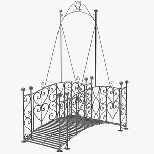 Fairy Tale Garden Bridge 3D model