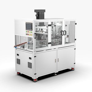 Automatic Micro Motor Rotor Into Shaft Assembly Machine 3D model