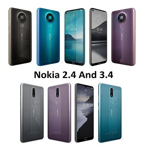 nokia 2 4 3 3D model