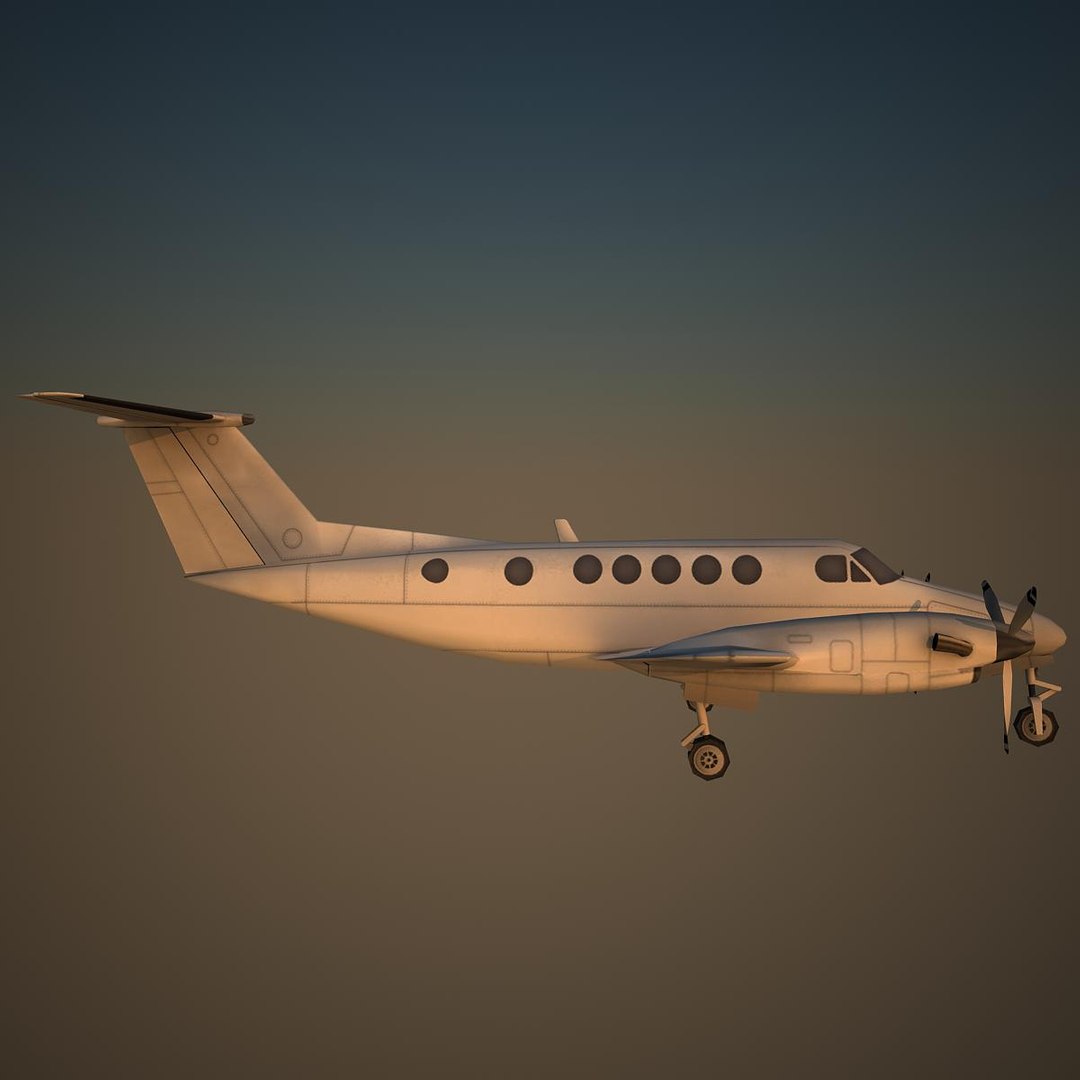3d beech 300 super model