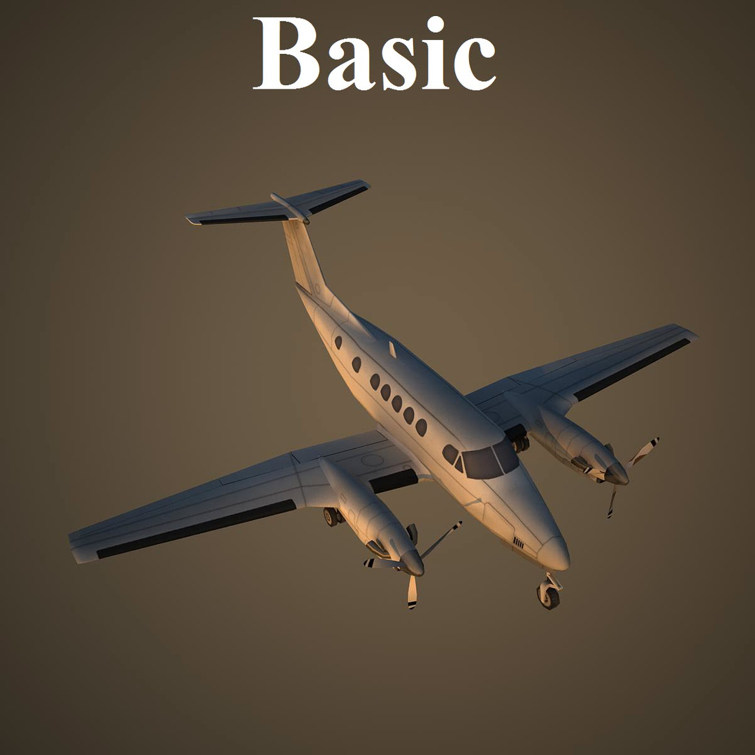 3d beech 300 super model