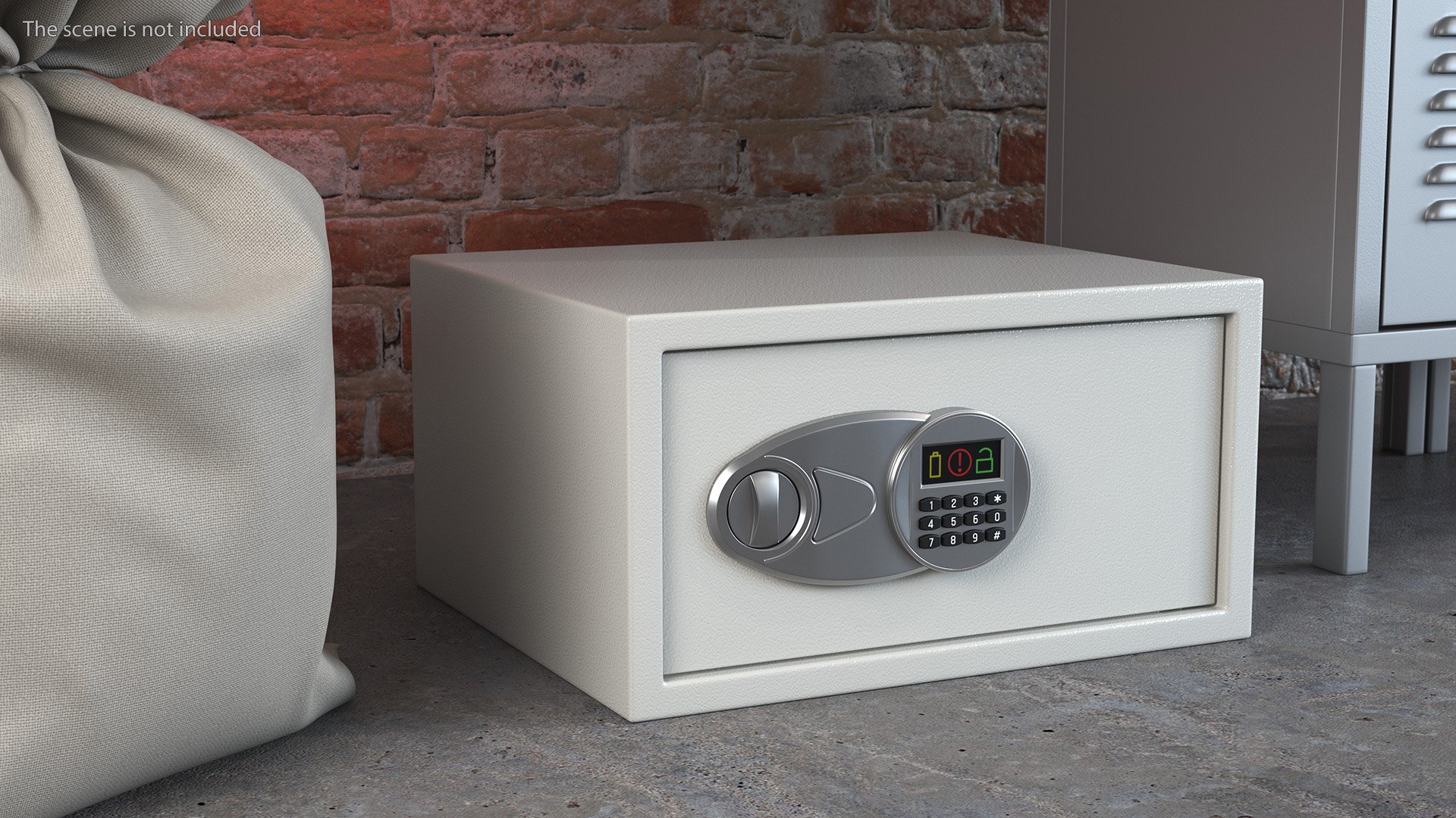 3D Digital Safe White Model - TurboSquid 2060276