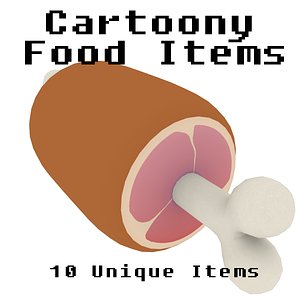 Cartoony Food Items