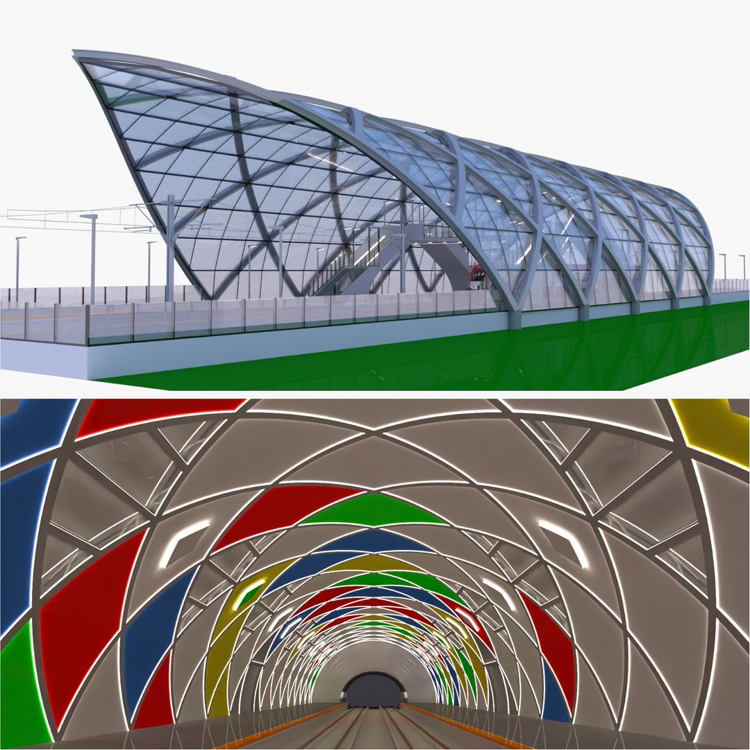 Metro And Railway Stations 3D Model - TurboSquid 2042388