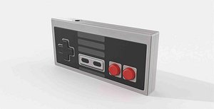 Low-poly 8-Bit Game Controller