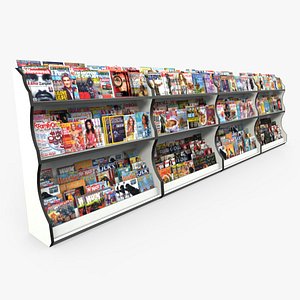 3dsmax magazine rack retail