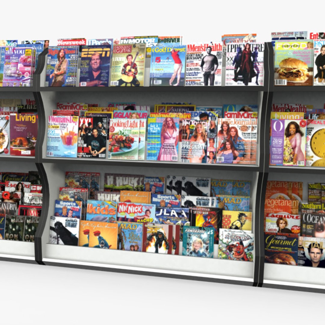 3dsmax Magazine Rack Retail