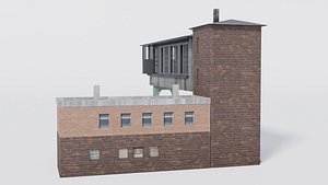 Signal gantry box 3D model