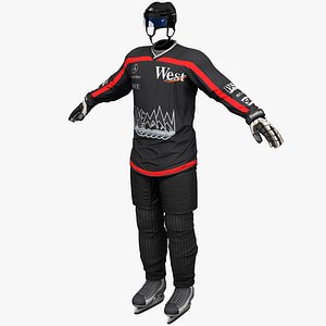 hockey gear 3 3d model