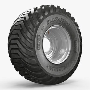 3D BKT Flotation V-Line Tire model