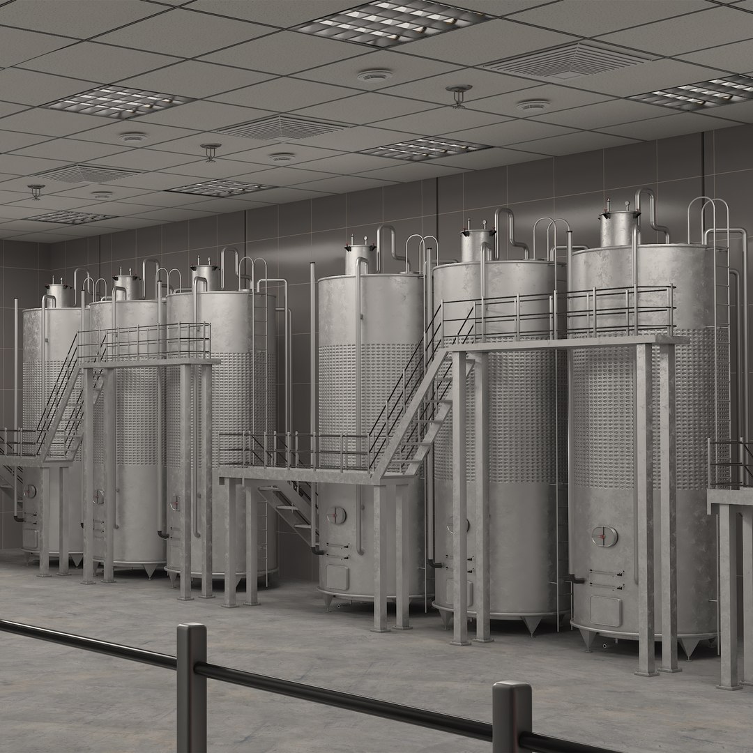 3D Wine Manufacture Interior - TurboSquid 2209688