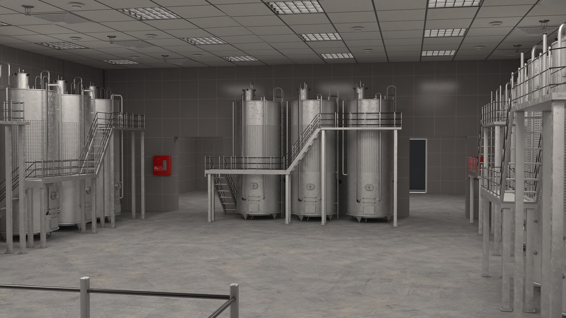 3D Wine Manufacture Interior - TurboSquid 2209688